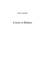 2013 A letter to Brahms - for chamber choir