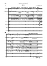 2006 Tu sei sorgente viva -  für 8-stimmigen Kammerchor (und Streichquintett obligat ad libitum)