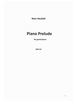 Piano Prelude - for Grand Piano sounding board (2014)