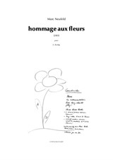 2013 Hommage aux fleurs (Hommage an die Blumen) - für 16 Instrumente