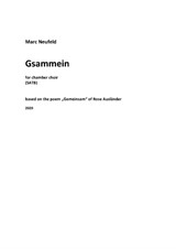 2020 Gsammein - for Kammerchor (SATB)